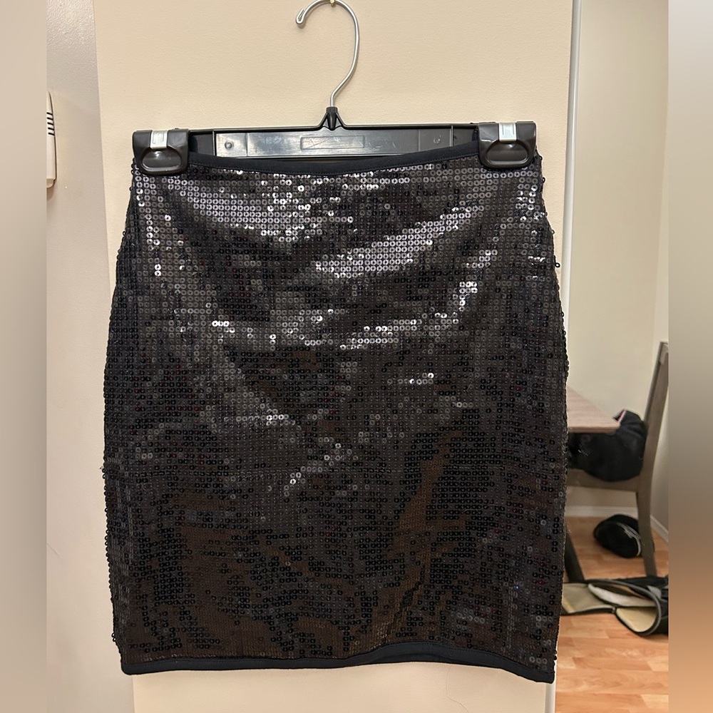 Talula Black Sequin Skirt